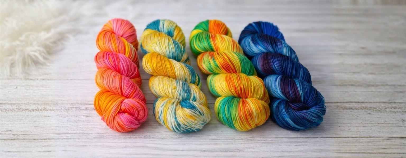 Ateliér kompot1 ručně barvená příze