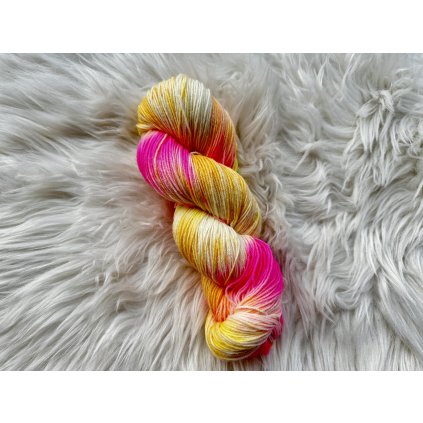 Ručně barvená ponožková příze – Rumba