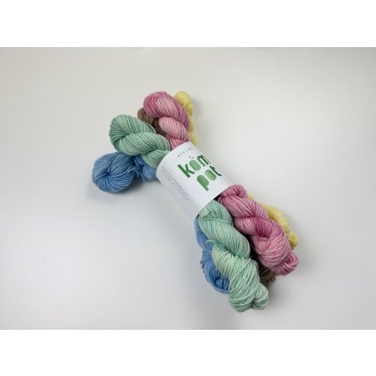 Ručně barvený ponožkový set - Pastelový