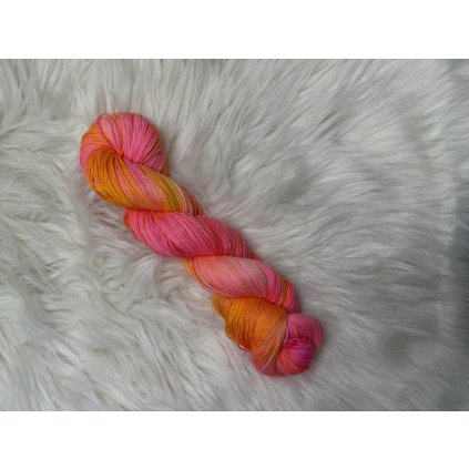 100% merino příze 400m - Neonový západ