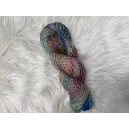 100% single merino - Zastřený pastel