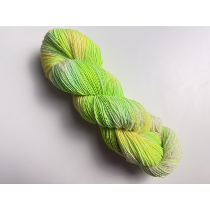 Ručně barvená třpytivá příze - Třpytivé citrusy