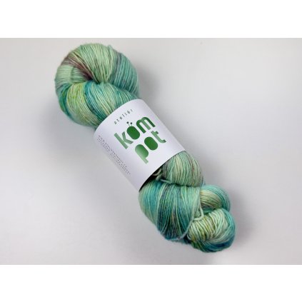 100% single merino příze 400m - Mořská pěna