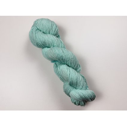 Buretové hedvábí, merino a viskóza  400m - Tyrkysová