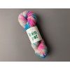Ručně barvená ponožková příze –  Tweed neon