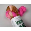 Ručně barvená ponožková příze –  Pink karamel