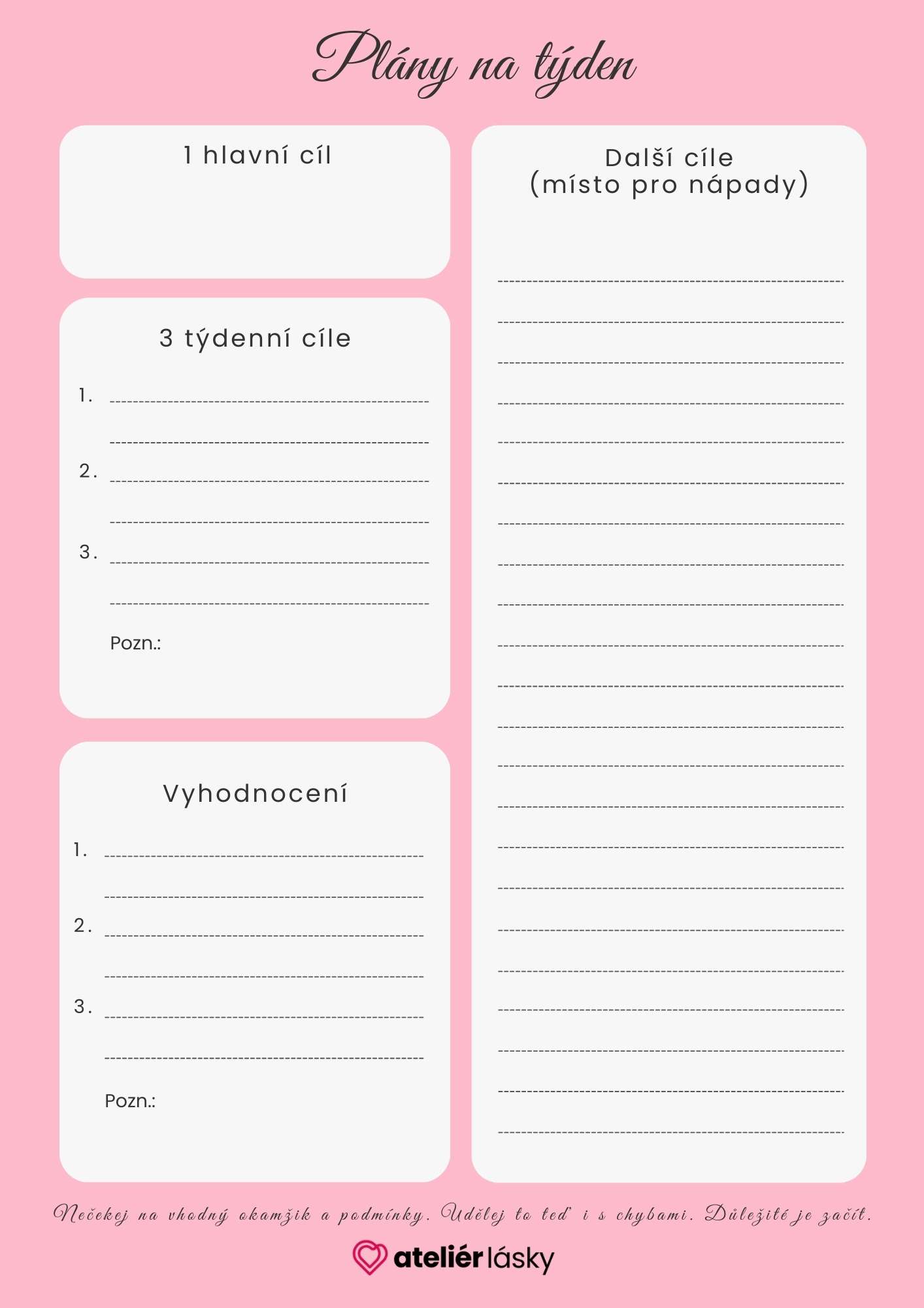 Týdenní plánovač