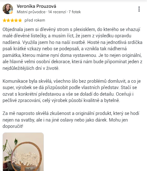 Renze svatebního stromu | Ateliér Lásky.