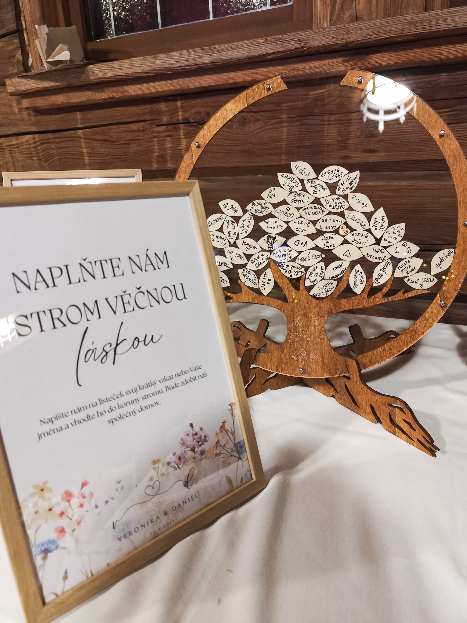 Ukázka svatebního stromu v praxi