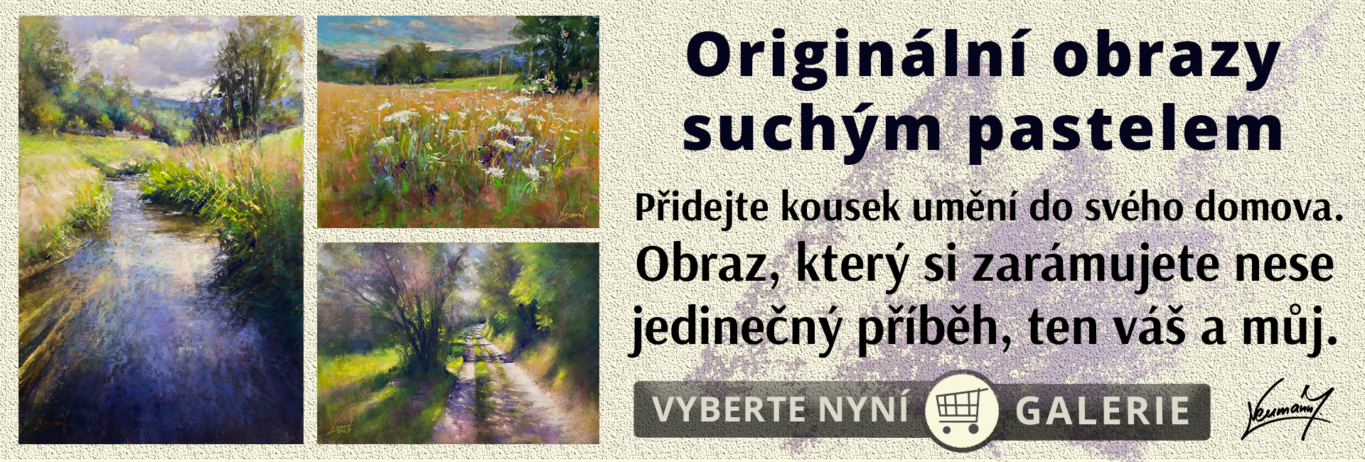 Originální obrazy suchým pastelem
