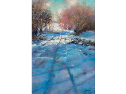 20250104 Zima 23x35cm Pastelmat