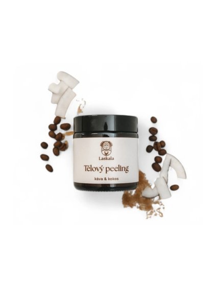 TĚLOVÝ PEELING KÁVA A KOKOS
