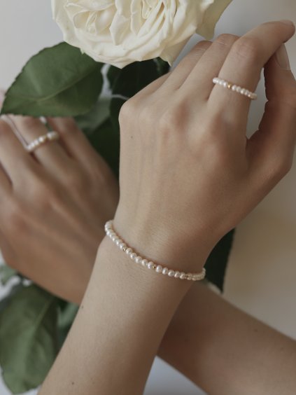 PERLOVÝ NÁRAMEK MIDI S KORÁLKY