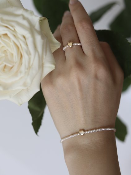 PERLOVÝ NÁRAMEK MINI SRDCE