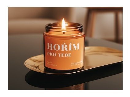 HOŘÍM PRO TEBE  – vonná svíčka s hřejivou vůní santalového dřeva