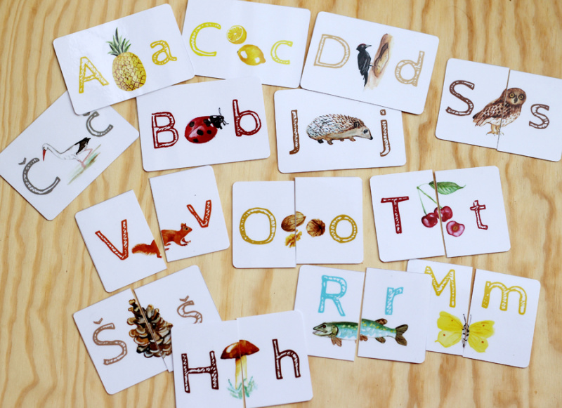 Zdarma ke stažení - Abeceda puzzle