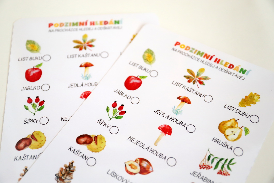 Podzimní hledání na procházce