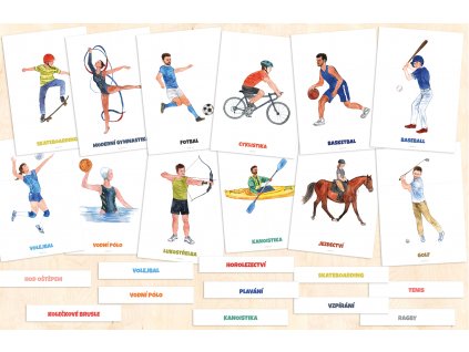 Letni sporty kolaz