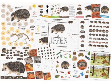 JEŽEK: sada 14 aktivit pro hravé poznávání (4–10 let)  (tiskovina v jednotlivých listech)