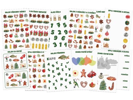 miniaktivity advent kolaz