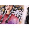 ART Print Dievča s kvetmi