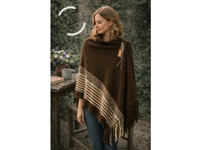 Tkaný pléd - hnědý.