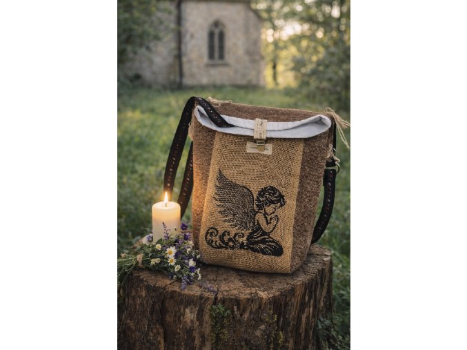 Kabelka  béžová "Andělíček"
