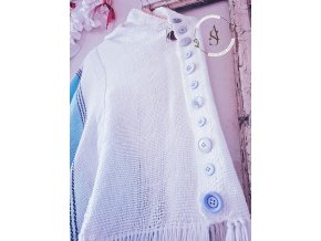 Tkaný pléd - bílý.