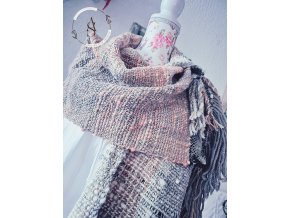 Tkaná šála - zlatavé ráno.