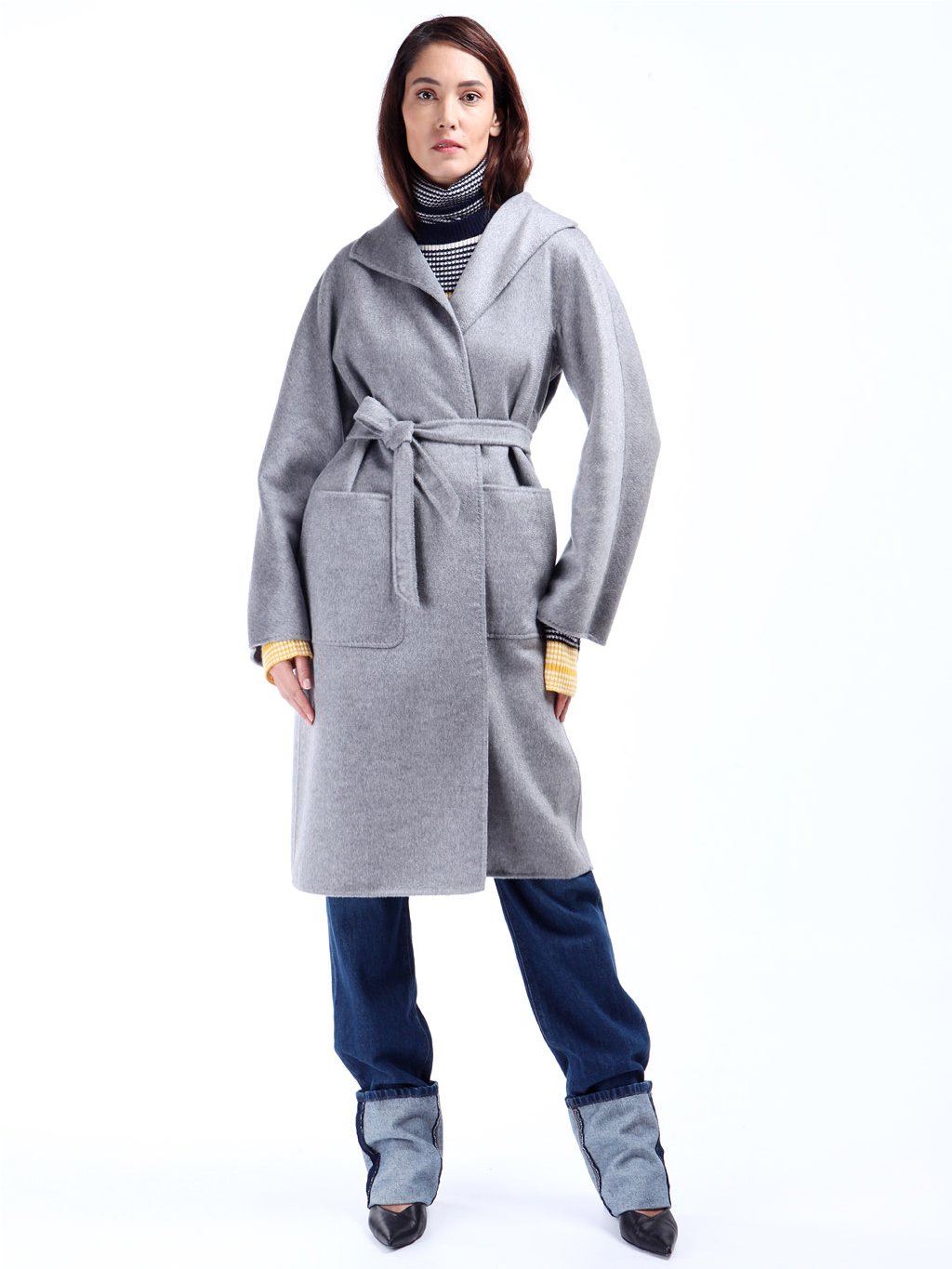 Kašmírový ručně šitý kabát (Velikost EU 38 / IT 42)