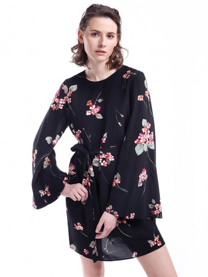 Krátké šaty s květinovým vzorem (Velikost EU 44 / IT 50)