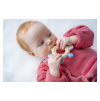 Baby Nova Silikonové dřevěné kousátko 1 ks (Barva Bledě modrá)