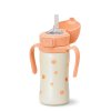 grosmimi stainless steel straw cup with flip top 10oz 12 months 2204065.webp