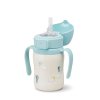 grosmimi stainless steel straw cup with flip top 6oz 12 months 1562355.webp