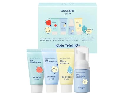 Gyermek próbakészlet (selyem sampon 30ml, tusfürdő 30ml, arctisztító gél 30ml, testápoló 30ml)