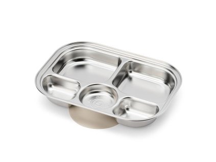 grosmimi stainless steel food tray with 5 compartment 9083285