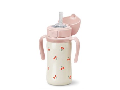 grosmimi stainless steel straw cup with flip top 10oz 12 months 9797780.webp