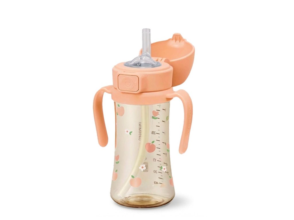 grosmimi ppsu straw cup with flip top 10oz 12 months stage 2 straw 2593165.webp