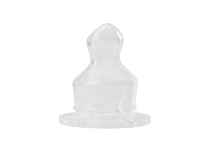 Baby Nova Cumlík na štandardné fľaše anatomický antikolikový silikón pomalý 2 ks