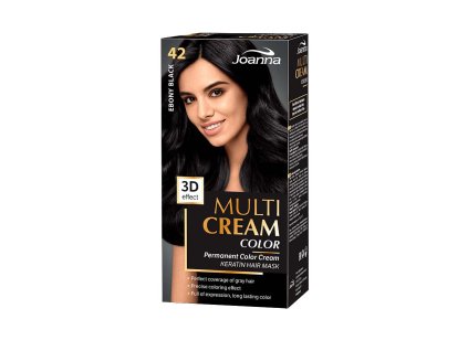Joanna Multi Cream Color farba na vlasy Ebenová čierna 042
