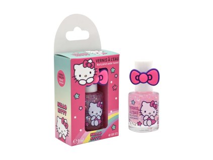 HELLO KITTY Vodový lak na nechty s prsteňom 9 ml