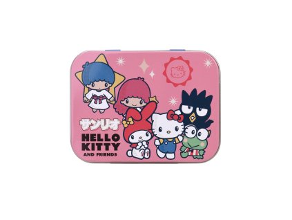 HELLO KITTY & FRIENDS Náplaste v kovovej škatuľke 24 ks