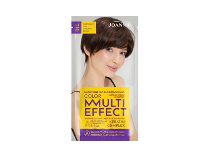 Joanna Multi Effect Color farbiaci šampón - Gaštanová hnedá 010