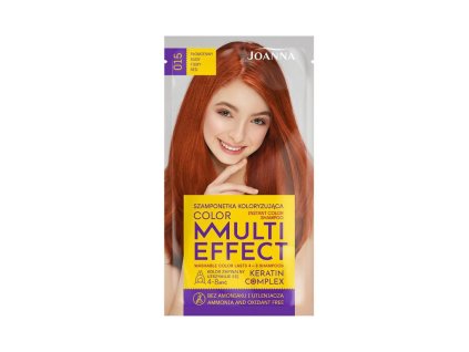 Joanna Multi Effect Color farbiaci šampón - Ohnivá červená 015