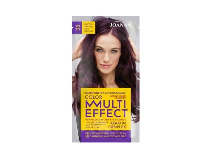 Joanna Multi Effect Color farbiaci šampón - Šťavnatý baklažán 008