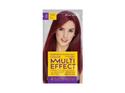 Joanna Multi Effect Color farbiaci šampón - Višňová červená 006