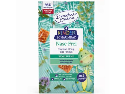KINDER SCHAUMBAD NASE FREI – 40 ml Jemný detský penivý kúpeľ uvoľňujúci nosík 🌿