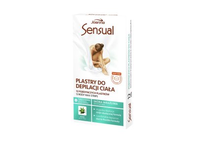 Joanna SENSUAL Depilačné náplasti na telo - Aloe Vera 12 ks
