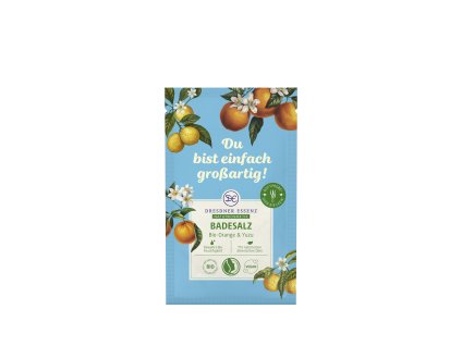 Badesalz Bio Orange & Yuzu 60g 30136 01 Markant Vorderseite