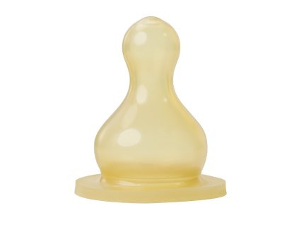 Baby Nova Cumlík na úzke fľaše okrúhly antikolikový latex rýchly 6-24m 2 ks